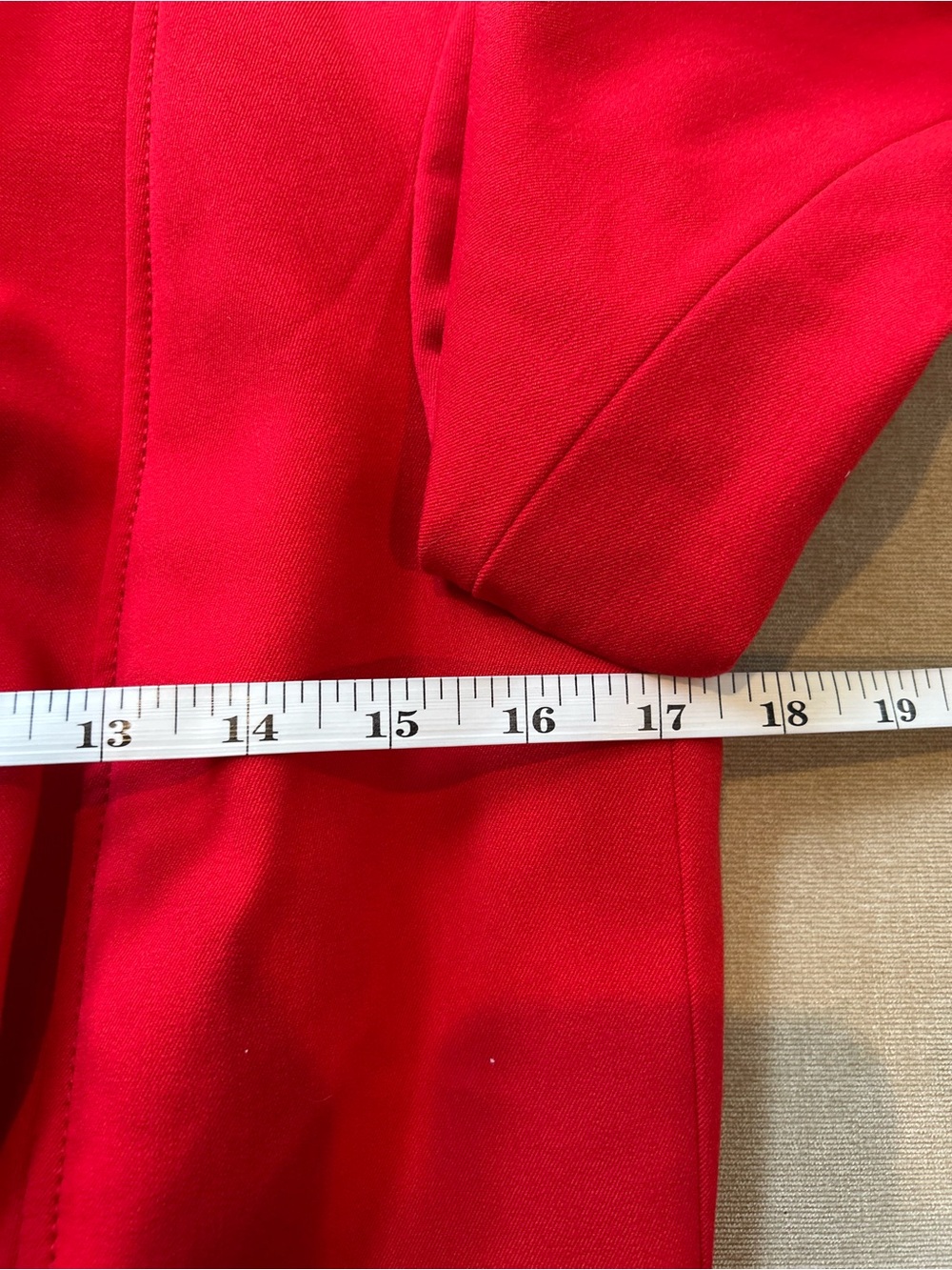 Tribal Red Ruffle-Front Blazer Jacket - Picture 7 of 9